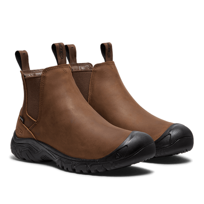 Anchorage IV Herren Leder-Chelsea-Boots Dark Earth/Black