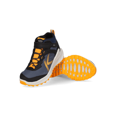 Zionic Mid Younger Kids Wanderschuhe Naval Academy/Bright Marigold