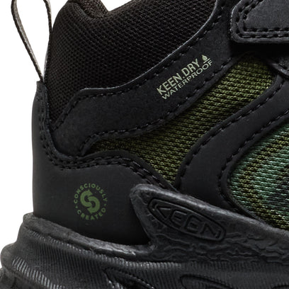 Zionic Mid Younger Kids Wanderschuhe Black/Bronze Green