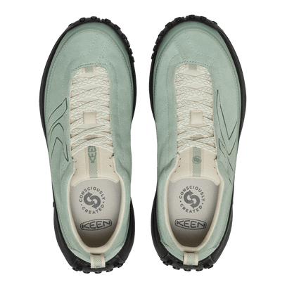 KS Mino Damen Wildleder-Sneaker Iceberg Green/Black