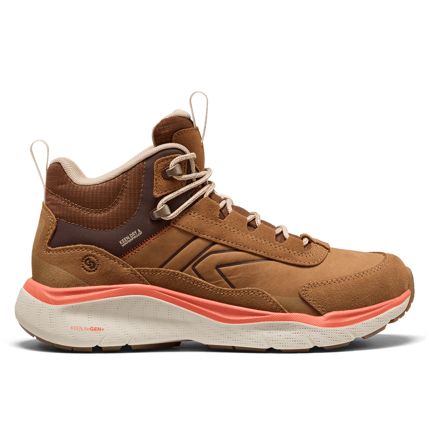 Leiki Mid Leather Damen Wanderschuhe Chipmunk/Birch