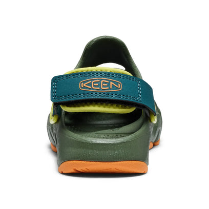 HyperFLT Clog Younger Kids Sandalen Bronze Green/Orange Peel