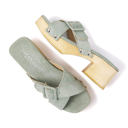 Damen Clogs 31.226 Salvia