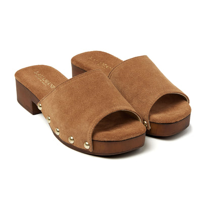 Bella Damen Clogs Wildleder Cuoio
