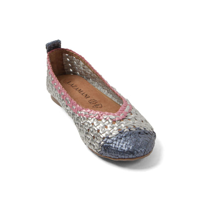 Brisa Damen Leder-Ballerinas Silver