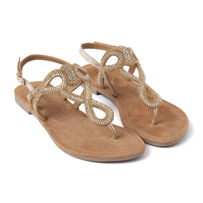 Damen Sandalen 33.510 Gold