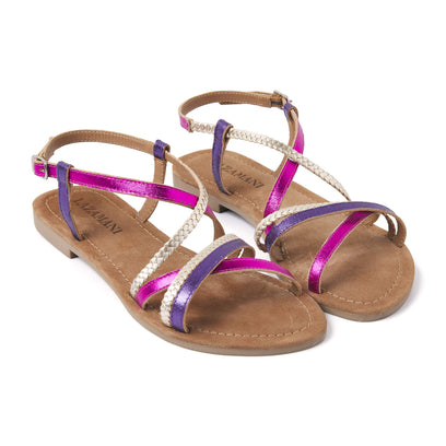 Damen Sandalen 33.524 Fuxia Multi