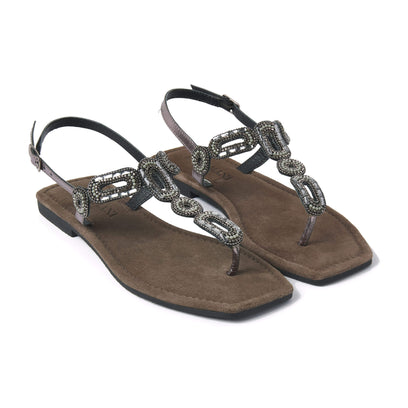 Damen Sandalen 33.540 Pewter