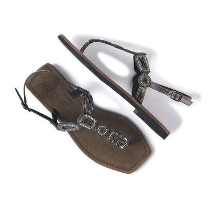 Damen Sandalen 33.540 Pewter
