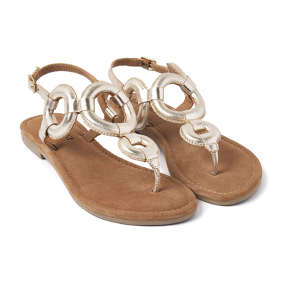 Damen Sandalen 33.543 Gold