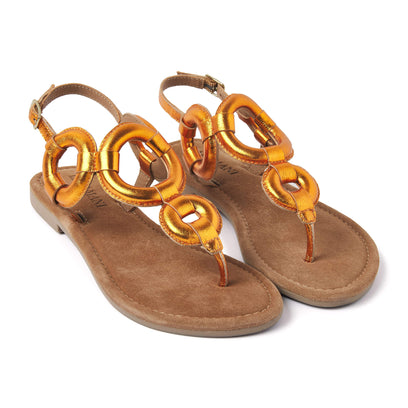 Damen Sandalen 33.543 Orange