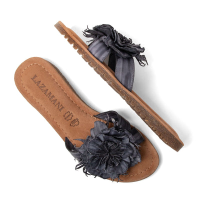 Zinnia Damen Leder-Pantoletten Black