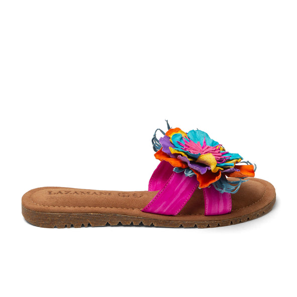 Zinnia Damen Leder-Pantoletten Fuxia Zinnia Damen Leder-Pantoletten Fuxia