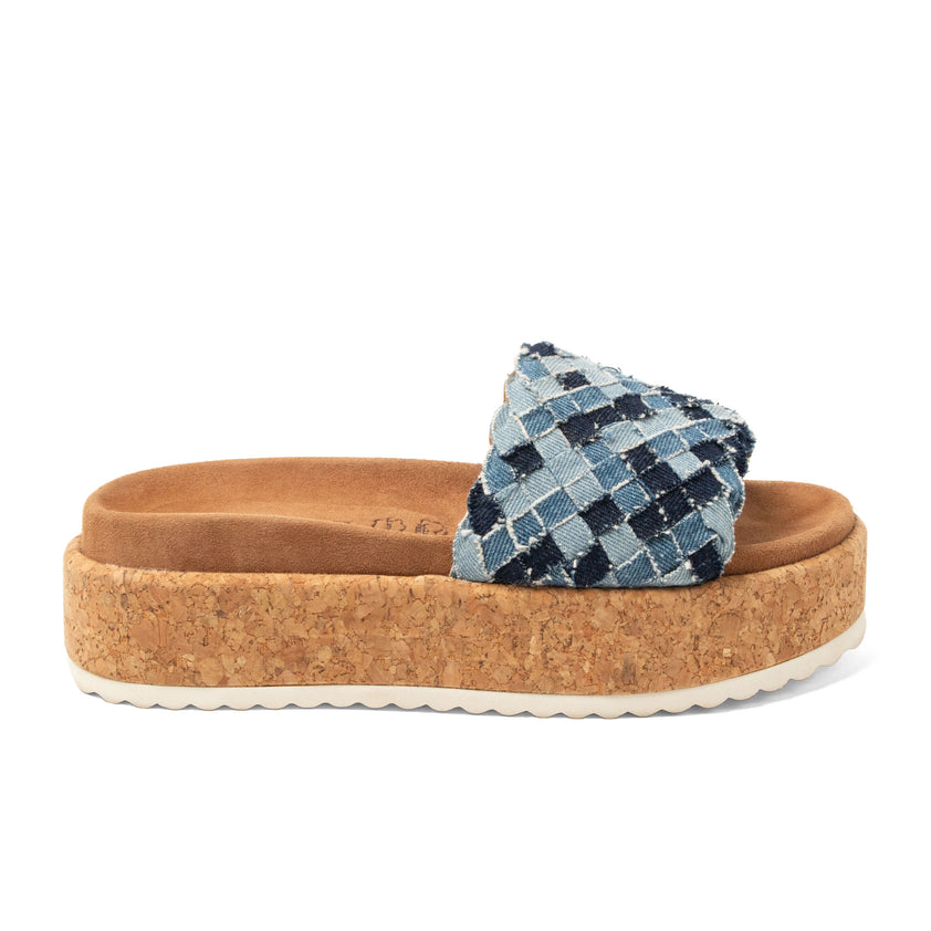 Fe Damen Pantoletten Denim