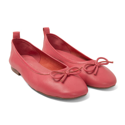 Josefina Damen Leder-Ballerinas Coral