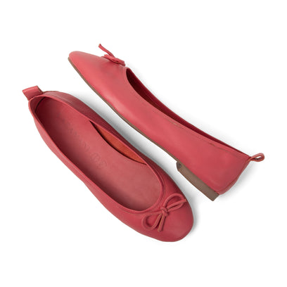 Josefina Damen Leder-Ballerinas Coral
