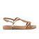 Malia Damen Leder-Sandalen Gold