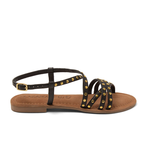 Tova Damen Leder-Sandalen Black Tova Damen Leder-Sandalen Black