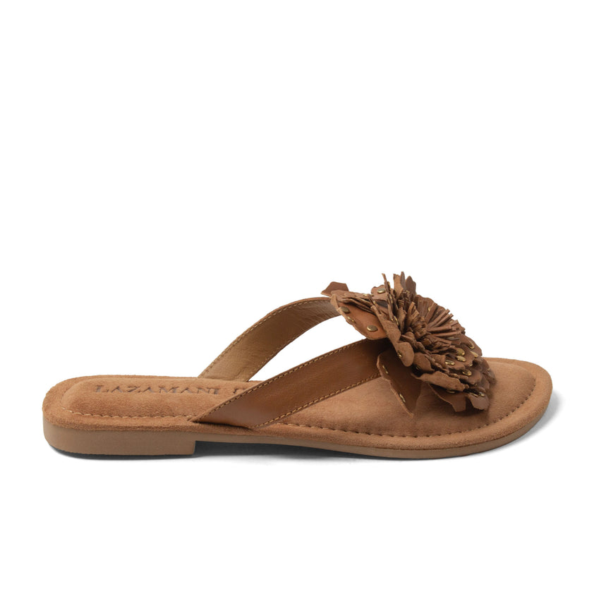 Kira Damen Leder-Zehentrenner Tan