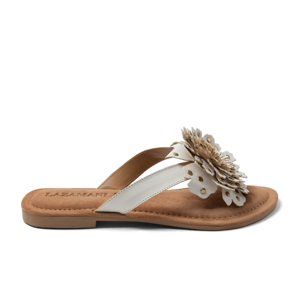 Kira Damen Leder-Zehentrenner White Kira Damen Leder-Zehentrenner White