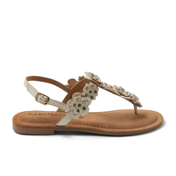 Pippa Damen Leder-Sandalen White Pippa Damen Leder-Sandalen White