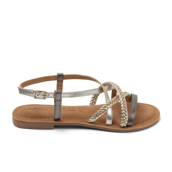 Gea Damen Leder-Sandalen Silver Gea Damen Leder-Sandalen Silver