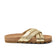Lee Damen Leder-Pantoletten Gold