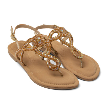 Luus Damen Leder-Sandalen Black