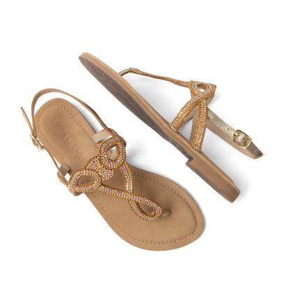 Luus Damen Leder-Sandalen Black