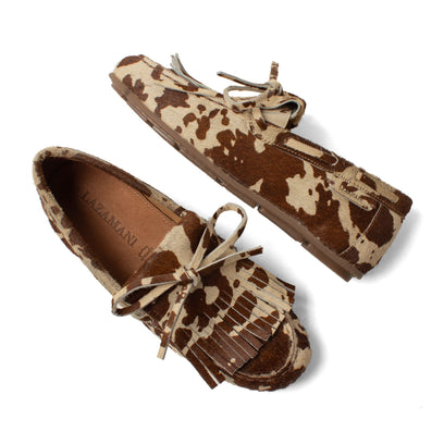 Billy Damen Leder-Mokassins Cow