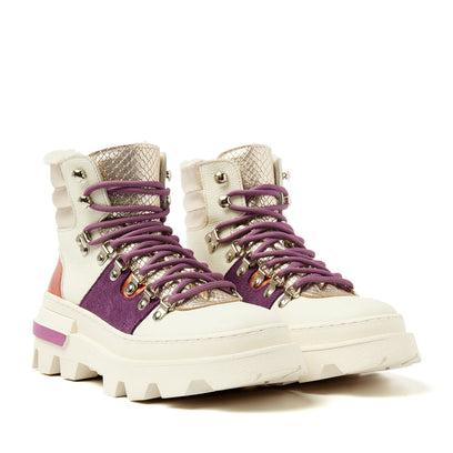 Vere Damen Hiking Boots Leder Purple