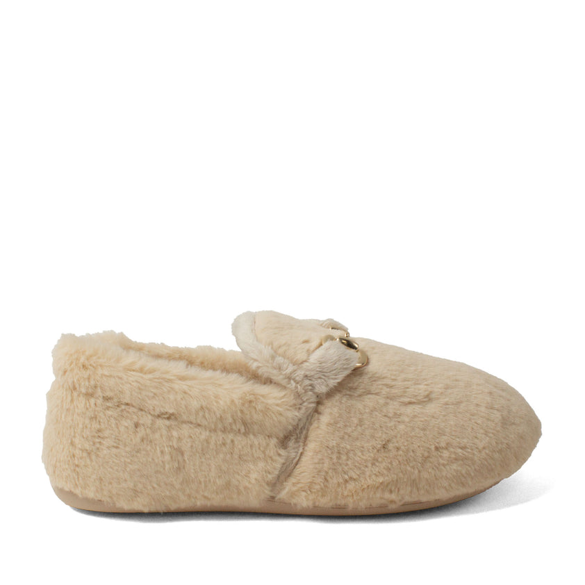 Floor Damen Hausschuhe Beige