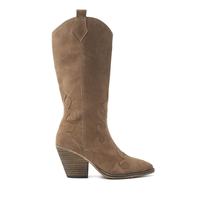 Damenstiefel 53.595 Taupe