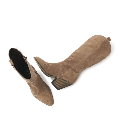 Damenstiefel 53.595 Taupe