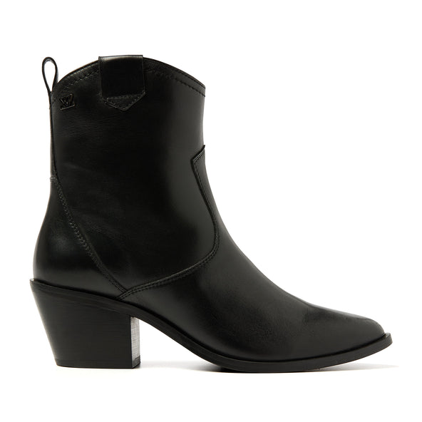Ambre Damen Leder-Stiefeletten Black Ambre Damen Leder-Stiefeletten Black