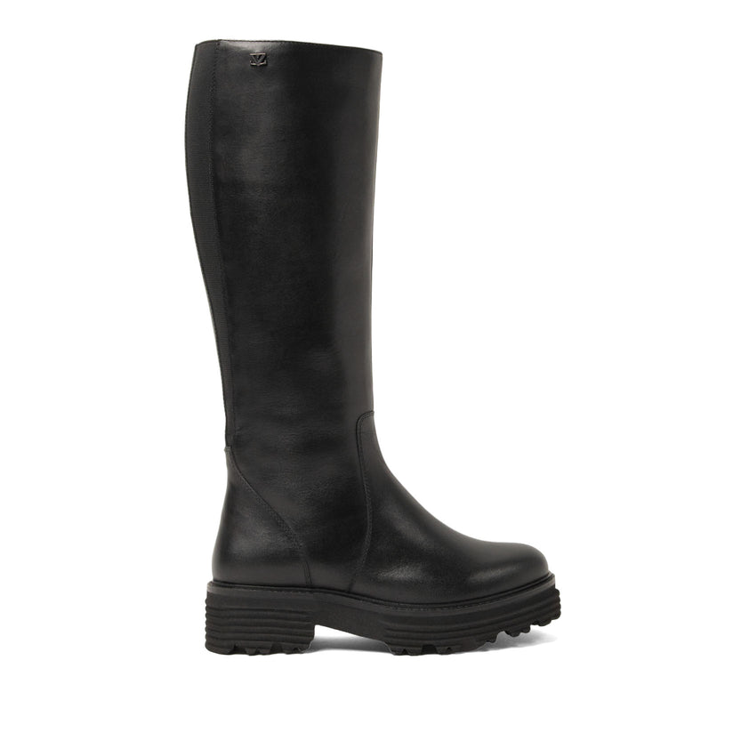 El Damen Leder-Stiefel Black