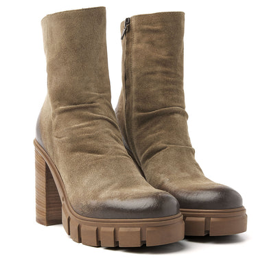 Damen-Stiefel 55.099 Sand