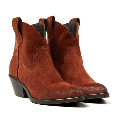 Gigi Damen Wildleder Stiefeletten Rust