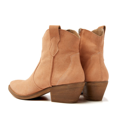 Arianna Damen Wildleder Stiefeletten Apricot