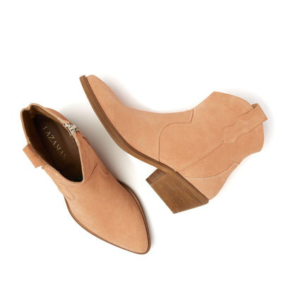Arianna Damen Wildleder Stiefeletten Apricot