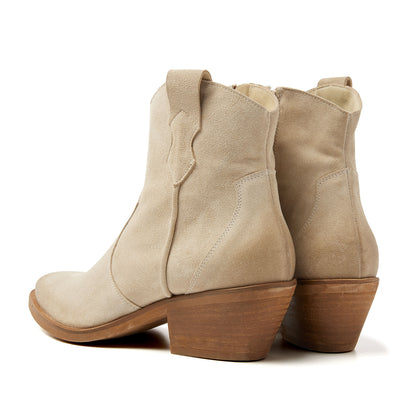Arianna Damen Wildleder Stiefeletten Beige