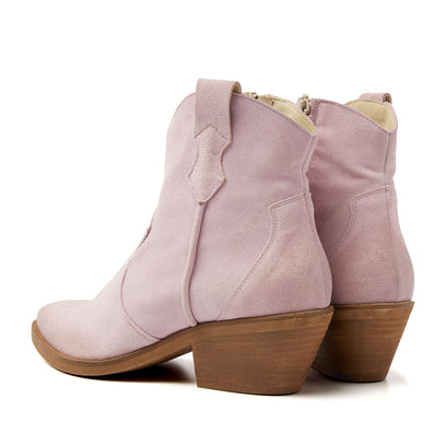 Arianna Damen Wildleder Stiefeletten Rosa