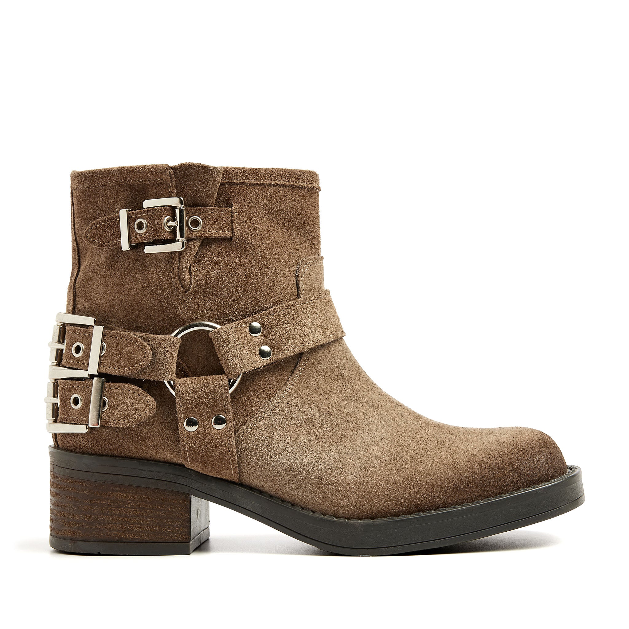 Biker boots suede online