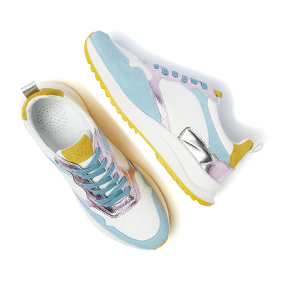 Valencia Damen Ledersneaker Blue