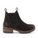 Lia Damen Leder Chelsea-Boots Black