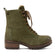 Kia Damen Leder-Schnürboots Green
