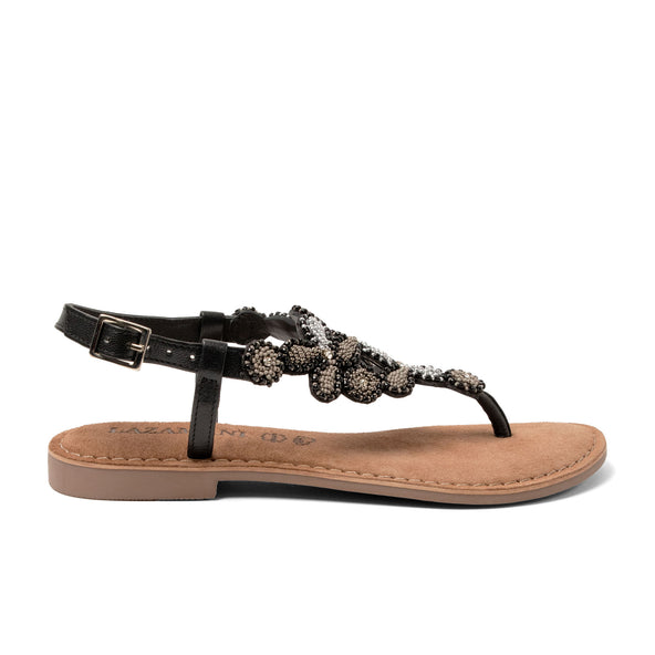 Maritza Damen Leder-Sandalen Black Maritza Damen Leder-Sandalen Black