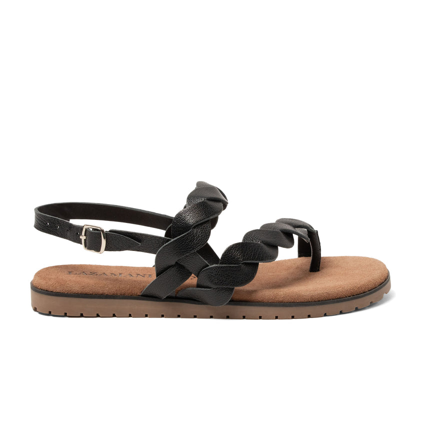 Nilda Damen Leder-Sandalen Black