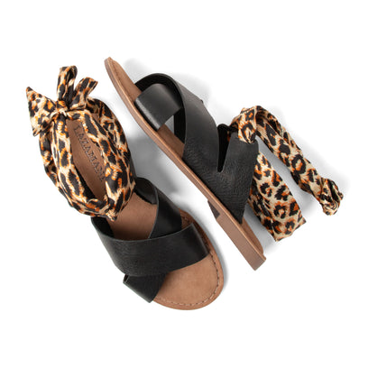 Ula Damen Leder-Pantoletten Black