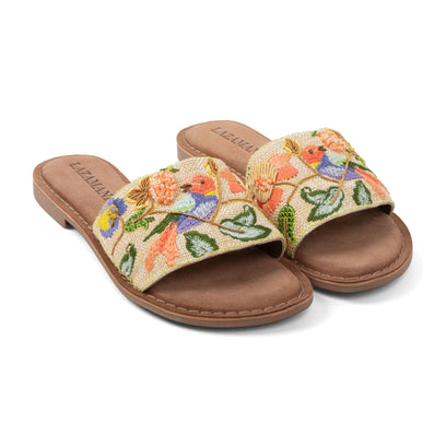 Evita Damen Pantoletten Multi
